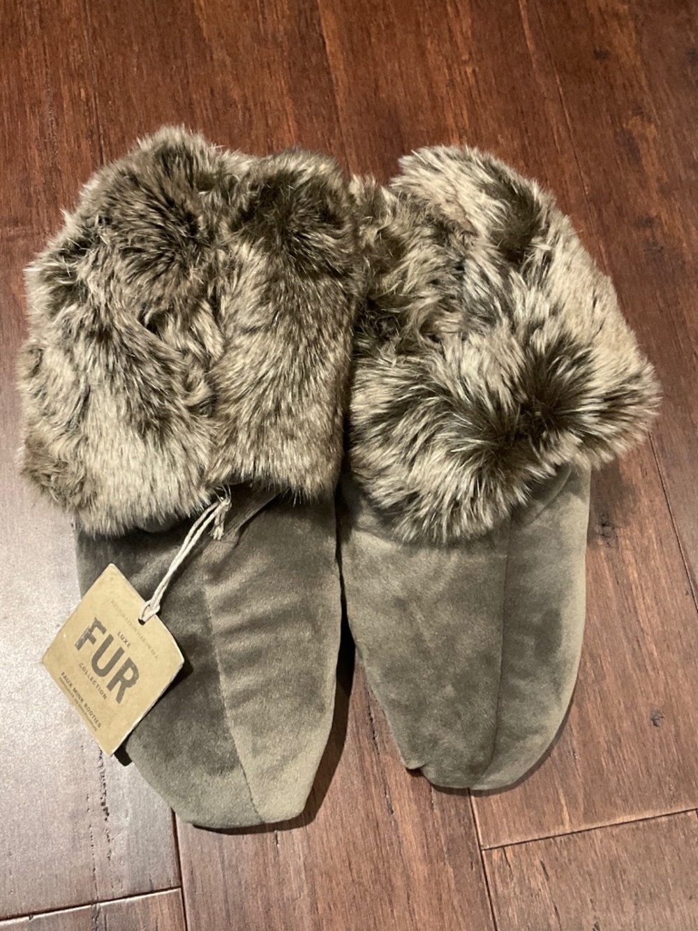 Restoration Hardware Fur Booties S/M Mink